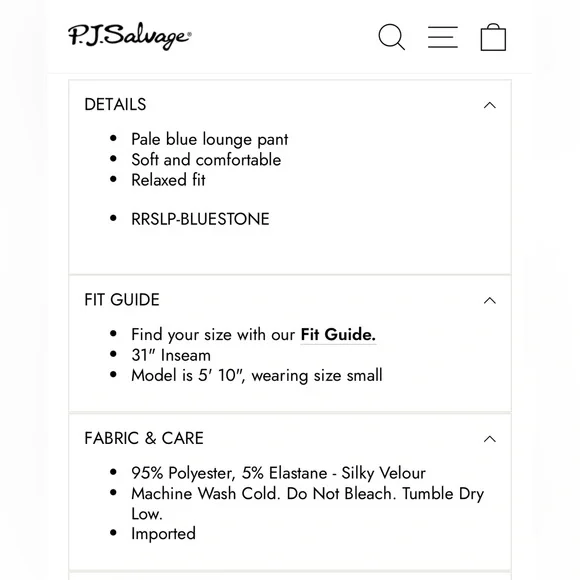 P.J. Salvage Light Blue Pants - Picture 10 of 10